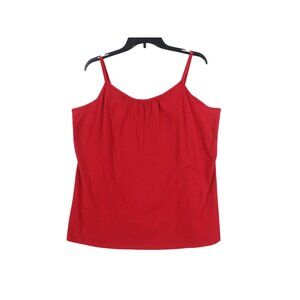 Lane Bryant Red Spaghetti Strap Cotton Stretch Tank Top Womens Size -  18/20